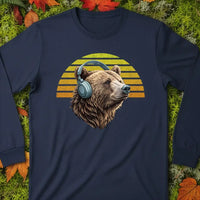 Load image into Gallery viewer, Headphones Bear Unisex Longsleeve Tee
