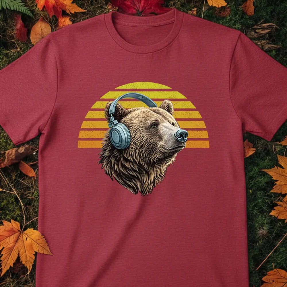 Headphones Bear Unisex Tee