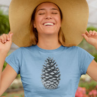 Load image into Gallery viewer, Lone Pine Cone - Womens Crewneck Tee